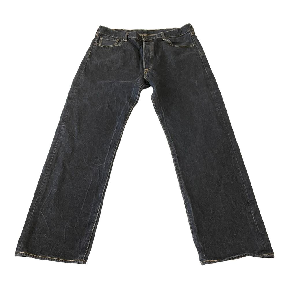 Levis 501 Mens Jeans Size 38 Original Fit Button Fly Straight Leg Inseam 31"